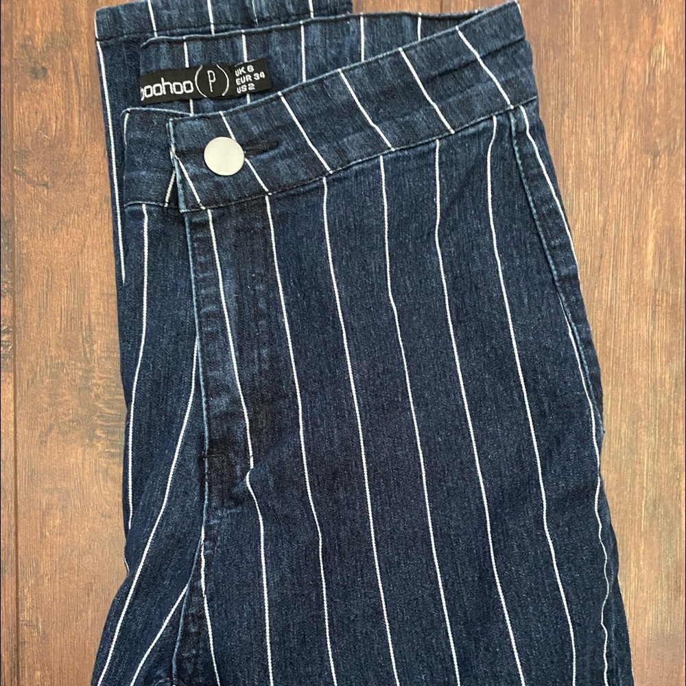 Boohoo Stripped Skinny Jeans